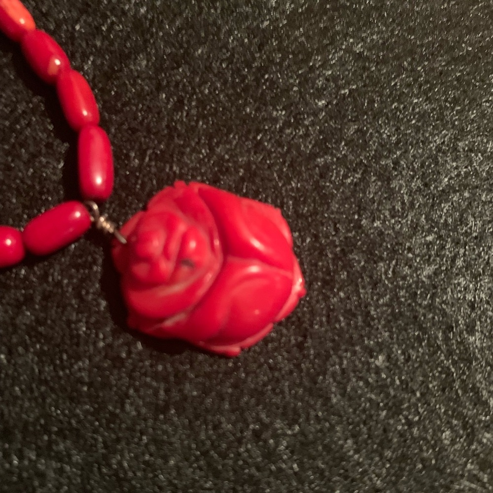 Vintage Genuine Real Red Coral Necklace - Picture 4 of 8